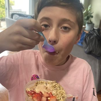 Rush Bowls - One happy boy! - Juice Bars & Smoothies Near Me - Brambleton, Virginia