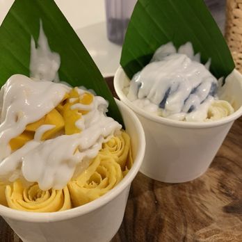 ICENY Atlanta - Mango sticky rice vs durian sticky rice soooo good! - Ice Cream & Frozen Yogurt Near Me - Doraville, Georgia ICENY Atlanta - Mango sticky rice vs durian sticky rice soooo good! - Ice Cream & Frozen Yogurt Near Me - Doraville, Georgia