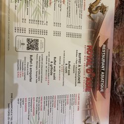 Royal d’Asie - The menu