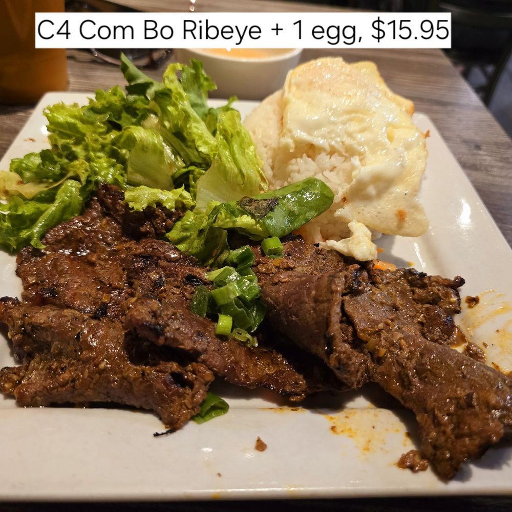 Pho Hue Oi - Pho Hue Oi restaurant - C4 Com Bo Ribeye ($15.95) + 1 egg ($2.75) 10/05/2024 - Vietnamese Near Me - Redondo Beach, California Pho Hue Oi - Pho Hue Oi restaurant - C4 Com Bo Ribeye ($15.95) + 1 egg ($2.75) 10/05/2024 - Vietnamese Near Me - Redondo Beach, California
