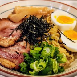 Slurp Station Aburasoba UW - Closeup of regular shoyu bowl (1/13/25)