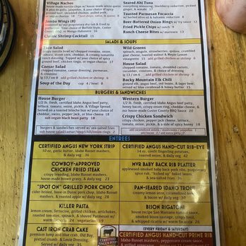 Mountain Village Restaurant - Menu 8.18.2024 - Mexican Near Me - Stanley, Idaho Mountain Village Restaurant - Menu 8.18.2024 - Mexican Near Me - Stanley, Idaho