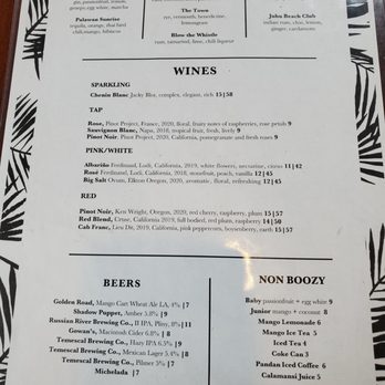 FOB Kitchen - Drinks Menu - Filipino Near Me - Oakland, California