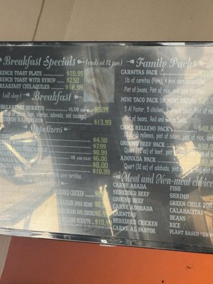 Menu photo 1 El Mariachi Cedar Crest, NM