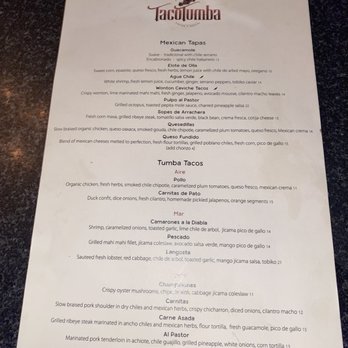 Taco Tumba - Menu - Tacos Near Me - Astoria, New York Taco Tumba - Menu - Tacos Near Me - Astoria, New York