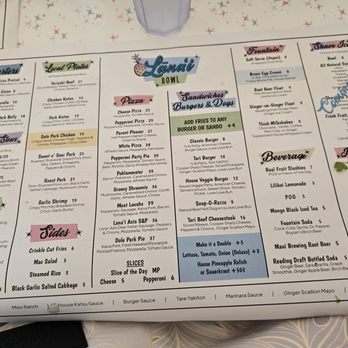Lanai Bowl - Menu - Bowling Near Me - Lanai City, Hawaii Lanai Bowl - Menu - Bowling Near Me - Lanai City, Hawaii