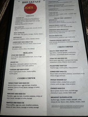Menu photo 3 Joe's 320 Cafe Boston, MA