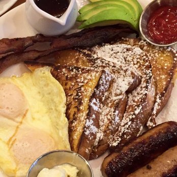 Yolk - South Loop - all star combo w French toast and avo slices - Breakfast & Brunch Near Me - Chicago, Illinois Yolk - South Loop - all star combo w French toast and avo slices - Breakfast & Brunch Near Me - Chicago, Illinois