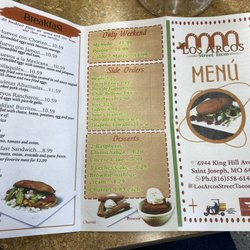 Los Arcos Street Tacos - Menu