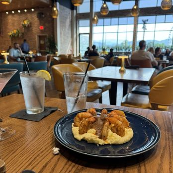 Azul Cantina - Mexican shrimp and grits. Yes, there's chorizo in there. - Tex-Mex Near Me - Pigeon Forge, Tennessee