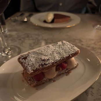 Chez Noir - Raspberry dessert - Seafood Near Me - Carmel, California Chez Noir - Raspberry dessert - Seafood Near Me - Carmel, California