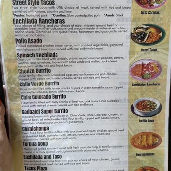 Plaza Garibaldi - Lunch menu (full menu also available) - Mexican Near Me - Seattle, Washington