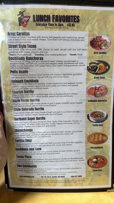 Menu photo 5 Plaza Garibaldi Seattle, WA
