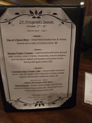 Menu photo 3 JP Fitzgeralds Hamburg, NY Menu photo 3 JP Fitzgeralds Hamburg, NY