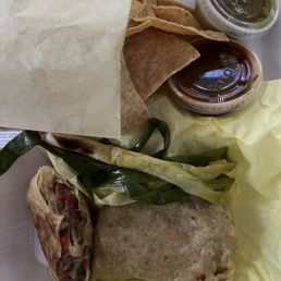 Carne asada burrito. Really good!