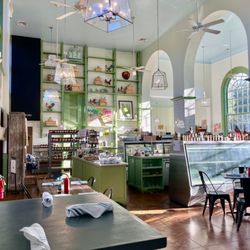 Lowcountry Produce - Seating and retail area