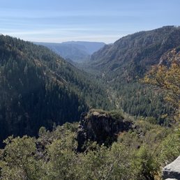 Looking down the canyon Looking down the canyon