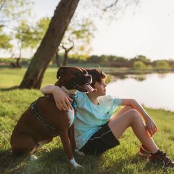 Precious Pets Cremation Services - A dog and his boy!