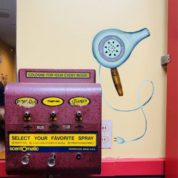 Tilt'n Diner - Perfume dispenser inside bathroom - Diners Near Me - Tilton, New Hampshire