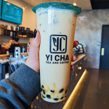 YI CHA - Tea and Coffee - Jasmine milk tea with boba - Coffee & Tea Near Me - Spring, Texas