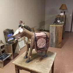 Texas Frontier Trading Post - Meet Montie, the broom tailed mule. He's the store mascot and will pose for a selfie with you.