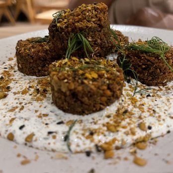 Cardamom - Falafel with extra yogurt - Mediterranean Near Me - Minneapolis, Minnesota