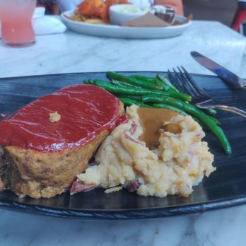 Culinary Dropout - Meatloaf...definitely get it. Huge portion and super tasty - New American Near Me - Austin, Texas