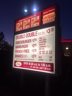Menu photo 3 In-N-Out Burger Fairfield, CA
