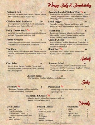 Menu photo 3 Tees Me Treat Me Trinidad, CO