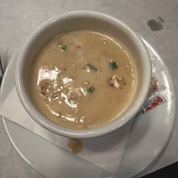 Half Shell Oyster House - Cup of seafood bisque - Southern Near Me - Cullman, Alabama