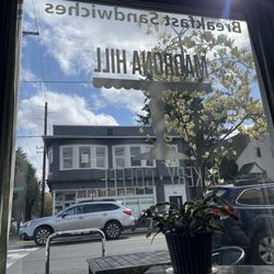 Madrona Hill Cafe - Beautiful sunny view from inside