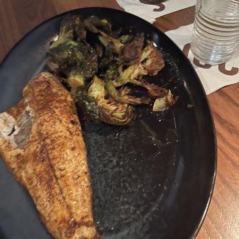 King Ranch Texas Kitchen - Redfish and brussel sprouts - Steakhouses Near Me - Houston, Texas King Ranch Texas Kitchen - Redfish and brussel sprouts - Steakhouses Near Me - Houston, Texas