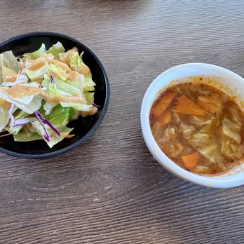 Bua Thai - Side salad and soup with lunch special - Thai Near Me - Poway, California Bua Thai - Side salad and soup with lunch special - Thai Near Me - Poway, California