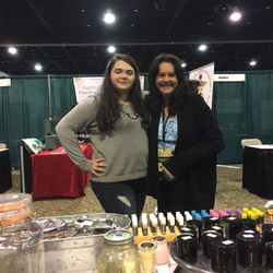 Ora Care - The owner violet (right) with daughter Jane at a event in springfield at their table