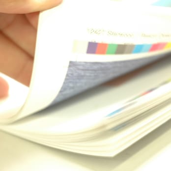 Bayside Printing Company - Pressman leafs through recently printed sheets. - Printing Services Near Me - Houston, Texas Bayside Printing Company - Pressman leafs through recently printed sheets. - Printing Services Near Me - Houston, Texas