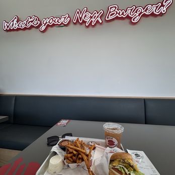Nexx Burger - #3 with ranch and spicy dip and small drink! - Burgers Near Me - Santa Ana, California Nexx Burger - #3 with ranch and spicy dip and small drink! - Burgers Near Me - Santa Ana, California