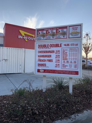 Menu photo 7 In-N-Out Burger Sacramento, CA