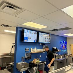 Behind the counter