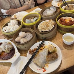 A bit of all the classic dim sum dishes A bit of all the classic dim sum dishes