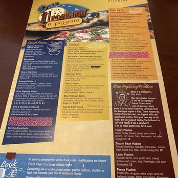 Blue Highway Pizza - Menu - Pizza Near Me - Micanopy, Florida