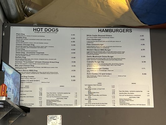Menu photo 1 'Deen Dogs Aberdeen, WA