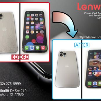Lenwell Digital - iPhone 12 repair job, before and after, fixed broken front and back. - Mobile Phone Repair Near Me - Houston, Texas Lenwell Digital - iPhone 12 repair job, before and after, fixed broken front and back. - Mobile Phone Repair Near Me - Houston, Texas