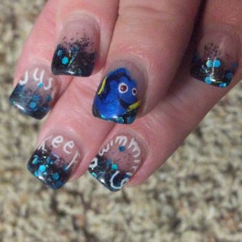 La Vie Nails & Spa - Just keep swimming! Love these nails. - Nail Salons Near Me - Santee, California La Vie Nails & Spa - Just keep swimming! Love these nails. - Nail Salons Near Me - Santee, California