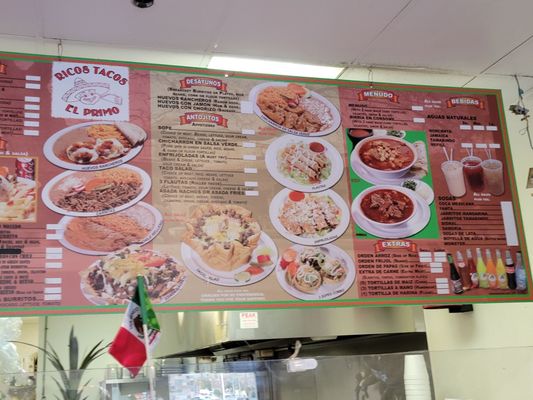 Menu photo 1 Rico's Tacos El Primo Riverside, CA