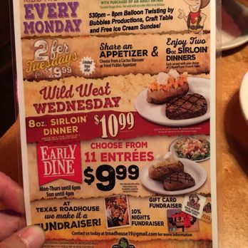 Texas Roadhouse - Special menu that will also bring us back. - Steakhouses Near Me - Pasadena, Maryland Texas Roadhouse - Special menu that will also bring us back. - Steakhouses Near Me - Pasadena, Maryland