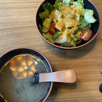 Tomo Asian Cuisine - Miso soup & salad - Asian Fusion Near Me - Hanover, Maryland