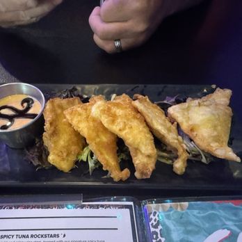 Rock N Roll Sushi - Crispy Crab Wontons - Sushi Bars Near Me - Pensacola, Florida Rock N Roll Sushi - Crispy Crab Wontons - Sushi Bars Near Me - Pensacola, Florida
