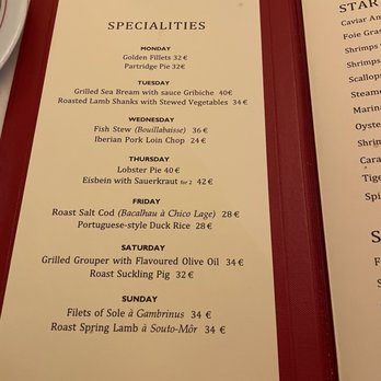 Gambrinus - Menu - Seafood Near Me - Lisbon, 11