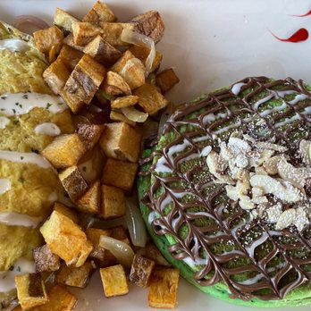 Suculento - Chicken omelette and pistachio pancakes were out of this world! - Caribbean Near Me - Aguada Pueblo, Puerto Rico Suculento - Chicken omelette and pistachio pancakes were out of this world! - Caribbean Near Me - Aguada Pueblo, Puerto Rico