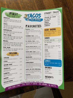 Menu photo 1 Tacos by the Shore Rio Grande, NJ